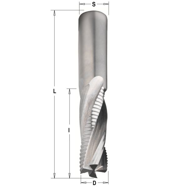 Фото Фреза спиральная монолитная 16x35x90 Z=4 S=16 RH в интернет-магазине ToolHaus.ru